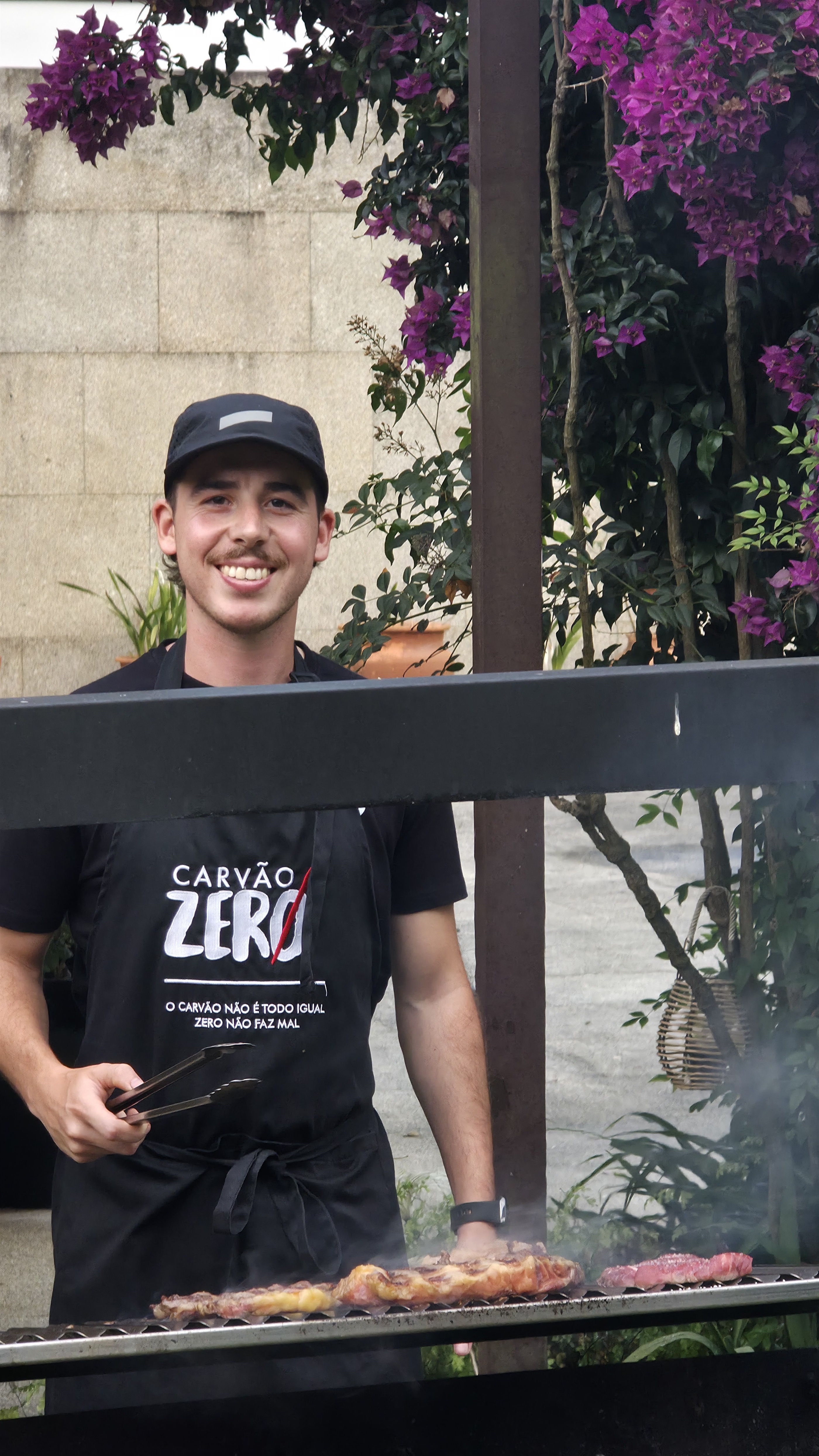 Churrasco premium servido num evento especial
