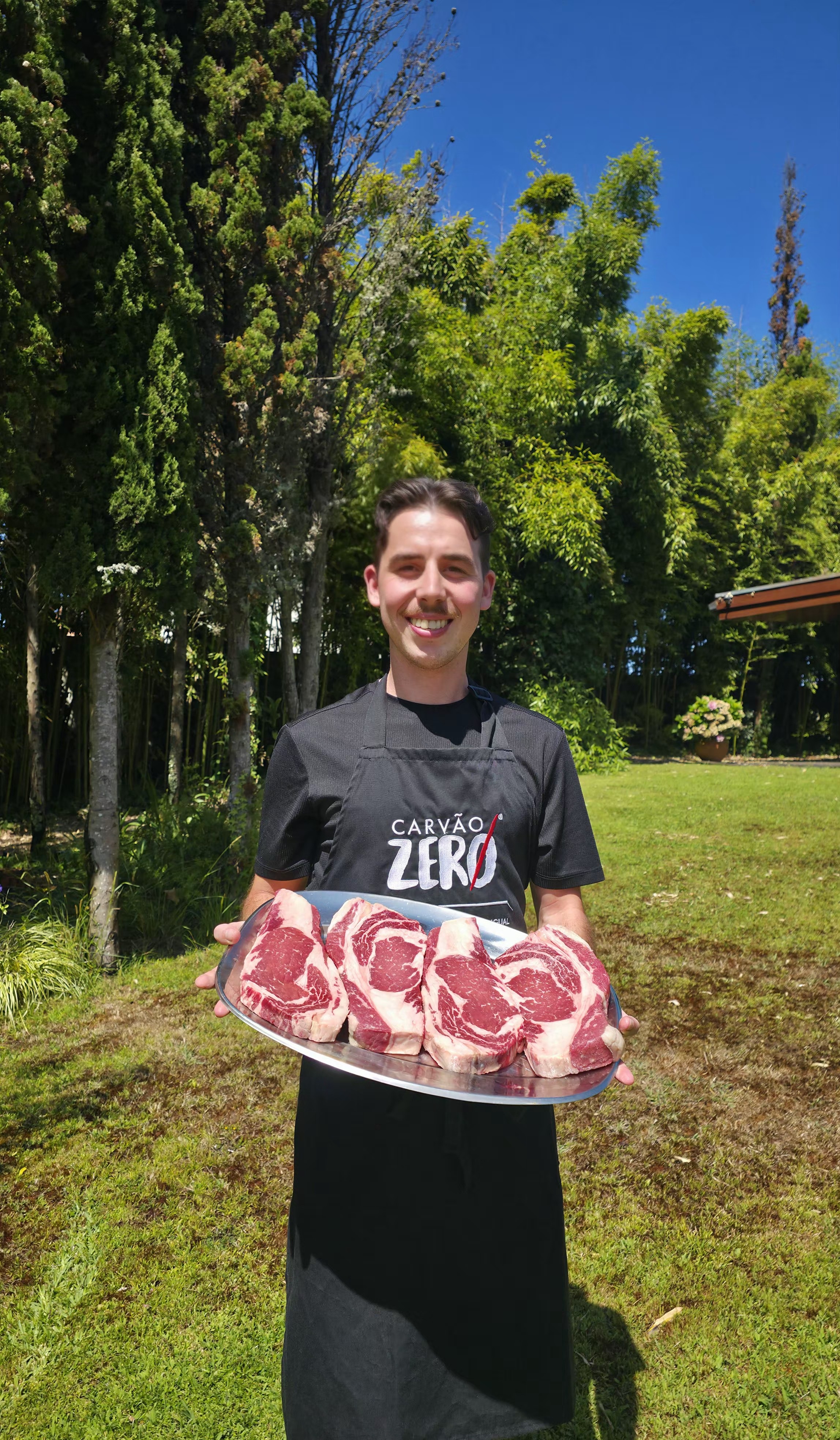 Churrasco ao vivo num evento especial